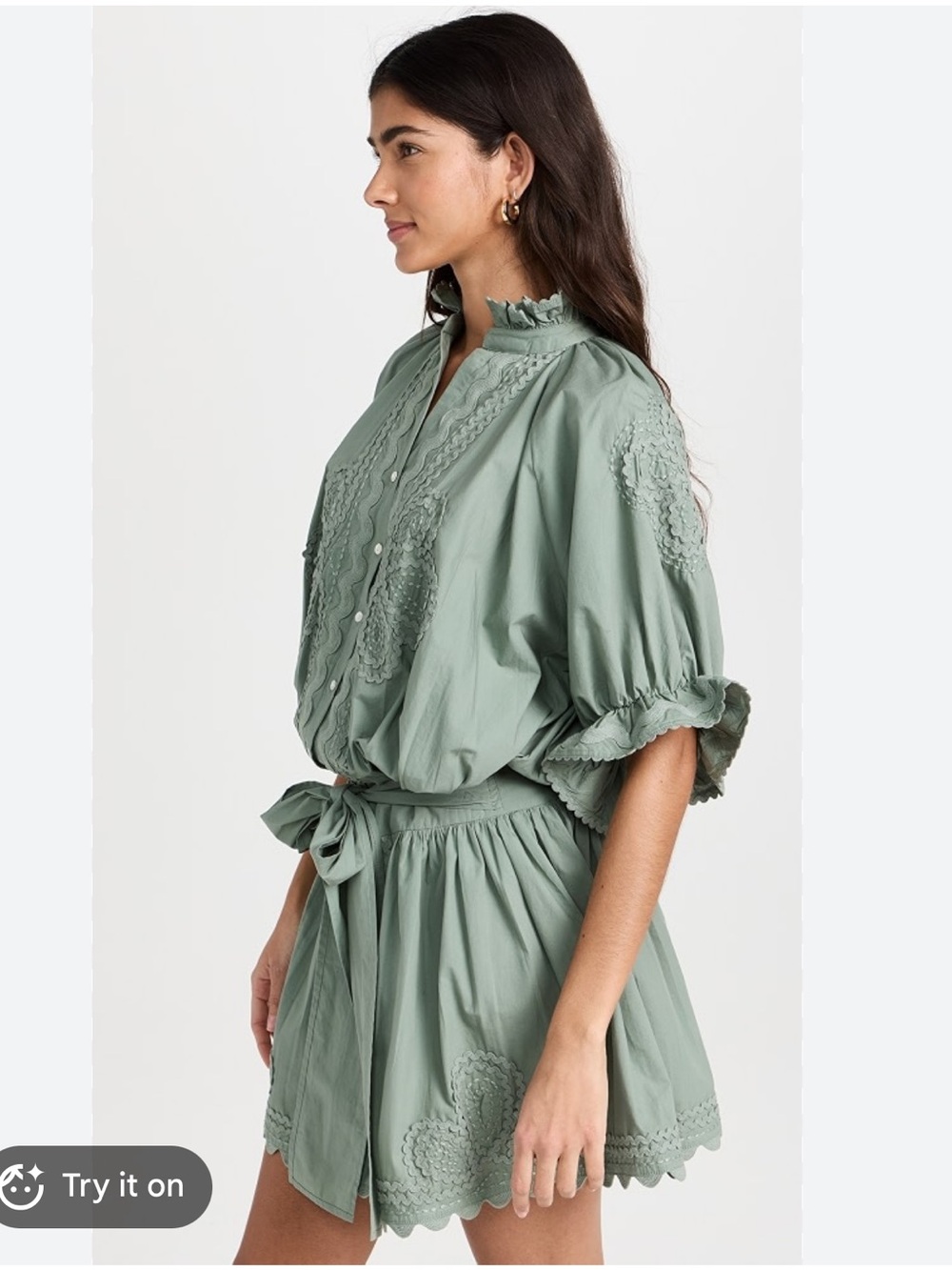 Juliet Dunn London Poplin  Blouson Sage size 2